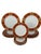 1970s Sango Cumberland Japanese Paprika & Gold Porcelain Dinnerware 15 Pieces For Sale In Houston - Image 6 of 8