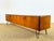 Low Scandinavian Teak Sideboard with 4 Doors and Hairpin Legs, 1960 For Sale - Image 9 of 17