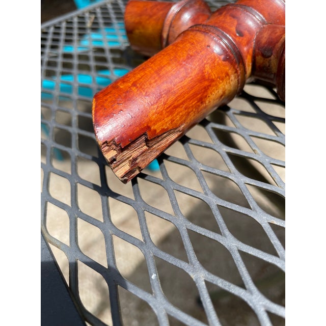 Large 19th Century Antique French Faux Bamboo Wall Mirror For Sale - Image 11 of 18