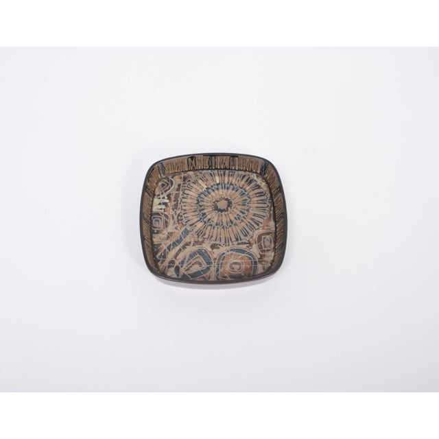 Danish mid-century Baca Faience plate by Nils Thorsson for Royal Copenhagen Small mid-century plate from the Baca series...