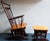 Wood Set of Mid-Century Recliner Chair and Ottoman, 1960s For Sale - Image 7 of 7