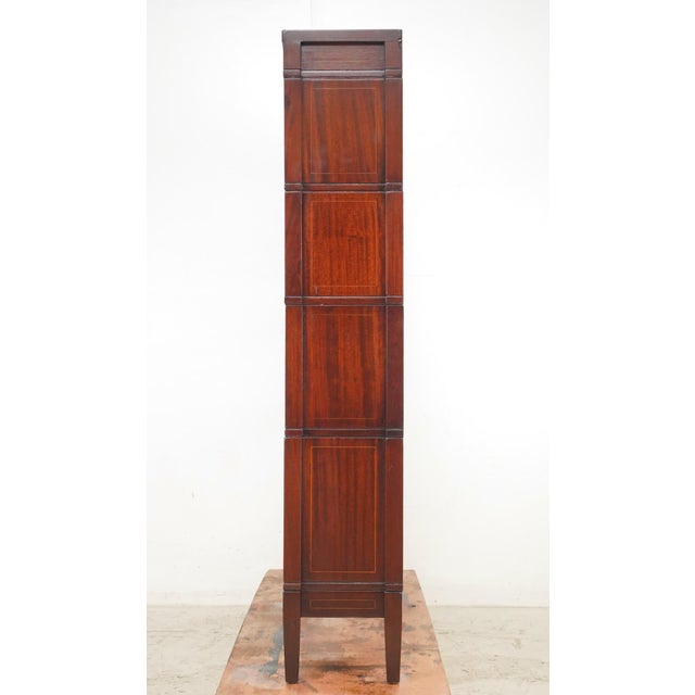 Brown Early 20th Century Globe-Wernicke Eight Section Oak Barrister Bookcase For Sale - Image 8 of 11
