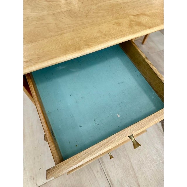 Vintage Heywood Wakefield Cadence Writing Desk For Sale - Image 9 of 13