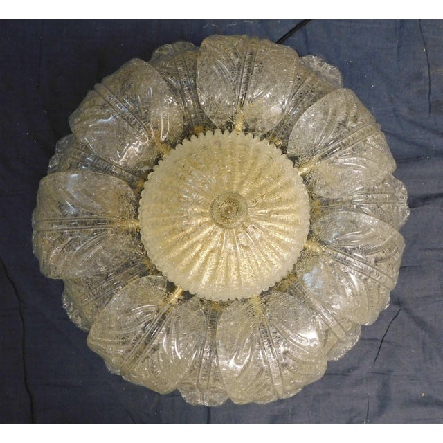 1960s 1960s Amber Graniglia Murano Flush Mount For Sale - Image 5 of 9