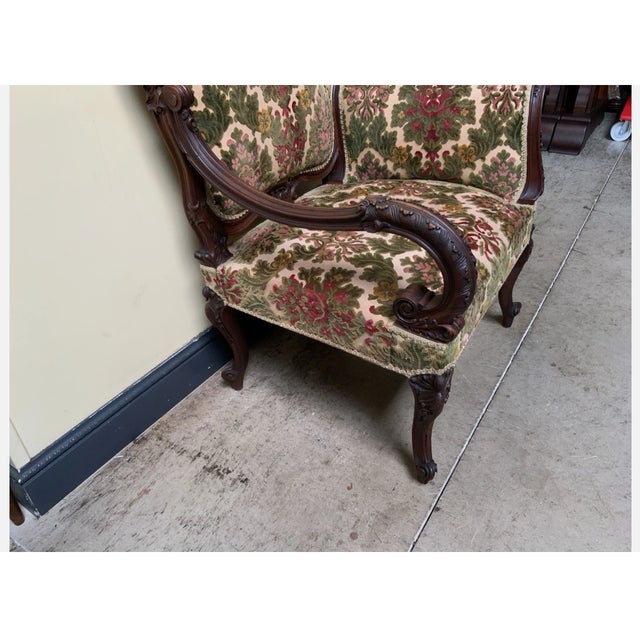 Antique Louis XV Armchair, 1890 For Sale - Image 4 of 13