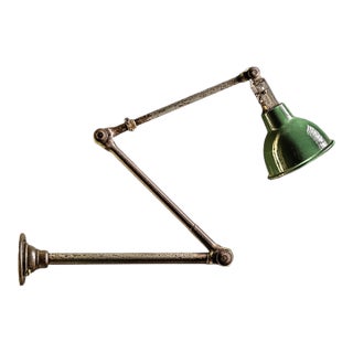 Vintage Industrial Articulating Task Lamp by Dugdill For Sale