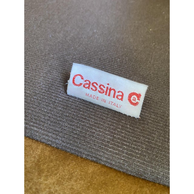 Maralunga Armchair in Fabric by Vico Magistretti for Cassina, 1970s For Sale - Image 6 of 8