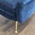 West Elm Phoebe Ink Blue Lounge Chair With Gold Metal Legs For Sale In San Francisco - Image 6 of 7