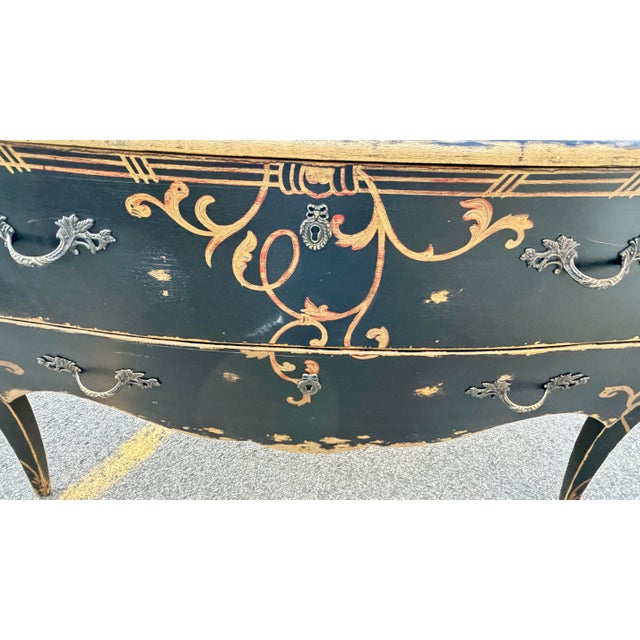 Lillian August Lillian August Napolean Distressed Chest of Drawers 1990's For Sale - Image 4 of 11