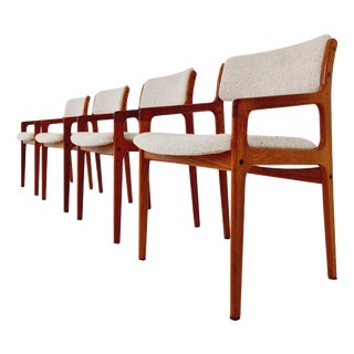 Danish Teak Dining Armchairs from VS Vamdrup Stolefabrik 1960s, Set of 4 For Sale