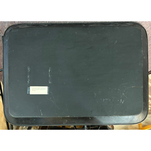 Metal Large Antique American Toleware Tray For Sale - Image 7 of 7