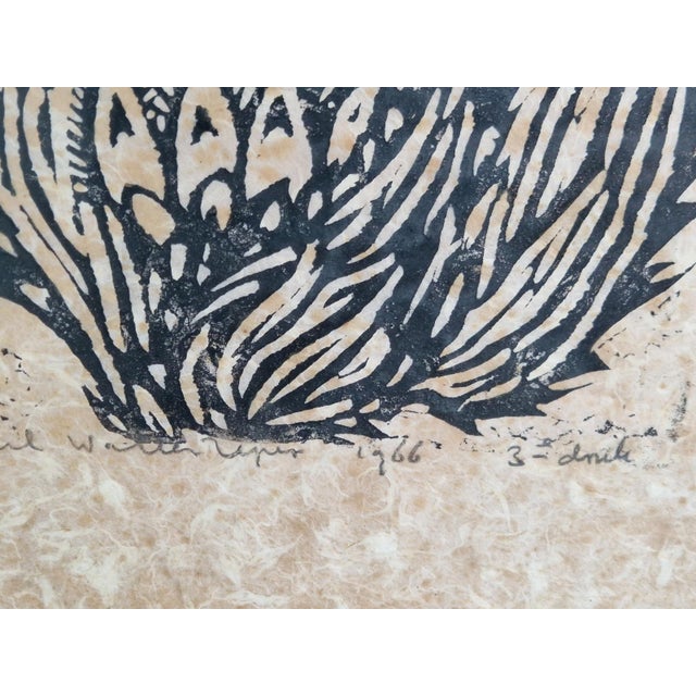 1960s Wil Willerijn, Blackthorn, Etching on Handmade Paper, 1966 For Sale - Image 5 of 14