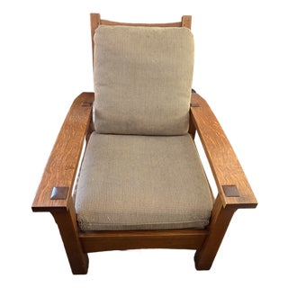 1980s Morris Bow Arm Chair by Stickley For Sale
