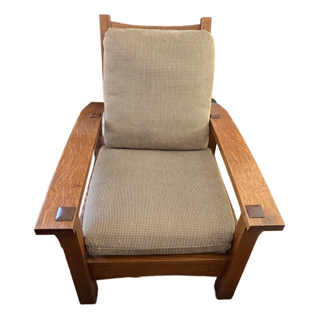 1980s Morris Bow Arm Chair by Stickley For Sale