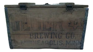 Antique Gluek Wooden Beer Crate