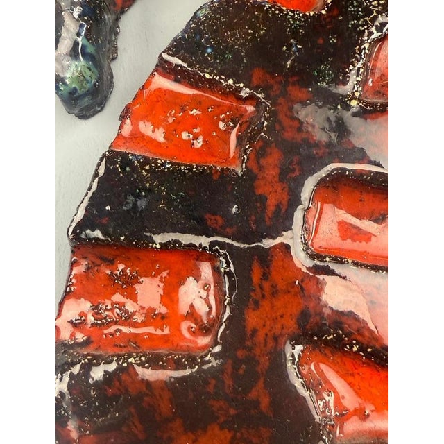 Ceramic Large Brutalist Seahorse Wall Decoration by Piet Lemahieu, Belgium, 1960s For Sale - Image 7 of 18