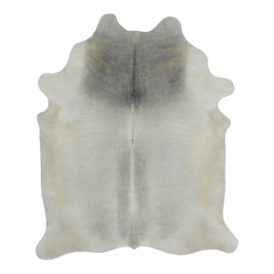 Rug & Kilim’s Contemporary Cowhide Rug With Ombre in Soft White & Gray Tones