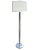 Cylindrical Chrome Floor Lamp For Sale