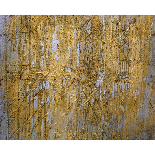 Lola Vitelli, Riflessi, Mixed Media with Gold and Silver Leaf on Canvas, 2020 For Sale - Image 4 of 9