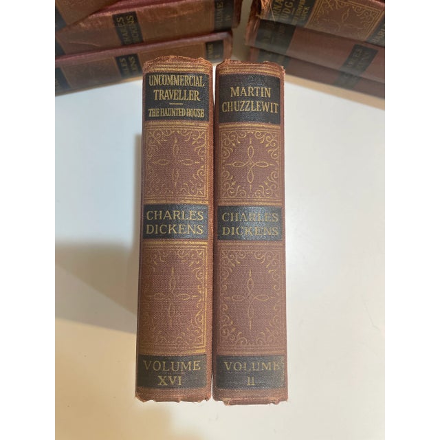 Antique Charles Dickens Books - Set of 13 For Sale - Image 9 of 10