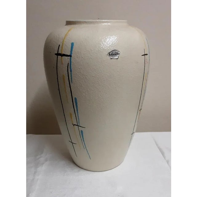 Vintage German Ceramic Vase from Scheurich, 1960s, in Very Good conditions. Designed 1960 to 1969 This piece has an...