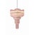 Murano Mid-Century Modern “Décò-Inspired Italian Murano Glass Sputnik Chandelier – Pink ‘Quadriedro Spyral’” For Sale - Image 4 of 6