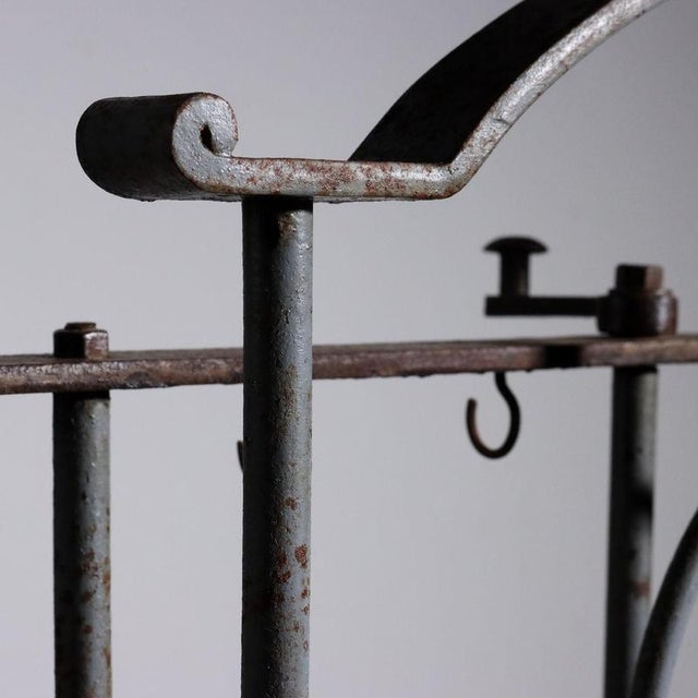 Brown 20th Century Iron & Wooden Scale For Sale - Image 8 of 12