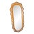 Vintage Rattan Oval Wall Mirror, Full Length For Sale