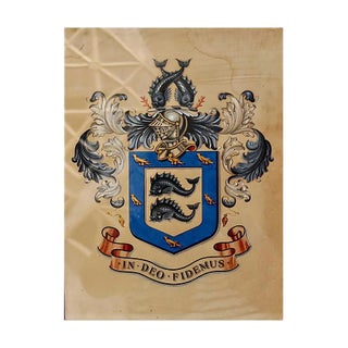 Edwardian Brighton Sussex Coat of Arms, 1900s For Sale