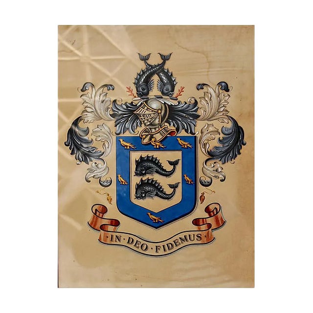 Edwardian Brighton Sussex Coat of Arms, 1900s For Sale