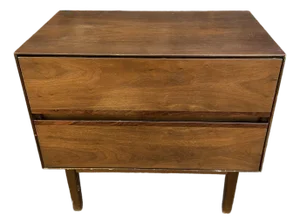 Mid 20th Century Royal American by Stanley for Distinctive Furniture Walnut Rosewood Nightstand