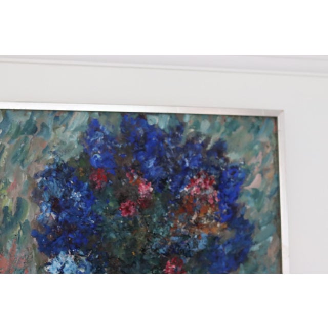 Lennart Andersson, Blue Vase, 1968, Oil on Canvas, Framed For Sale - Image 11 of 18