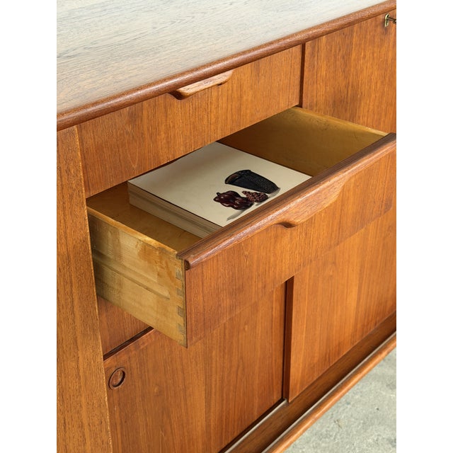 Mid-Century Modern Teak Sideboard with Colored Drawers, 1960s For Sale - Image 9 of 16