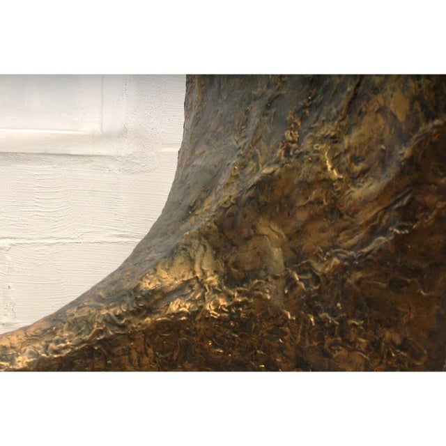 Vintage Silas Seandel Brutalist Bronze Console Table For Sale In San Diego - Image 6 of 12