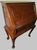 Vintage 1960s Chinese Queen Anne Rosewood Drop Front Secretary Desk W Stool For Sale - Image 4 of 13