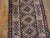 Early 20th Century 1900s Multicolor Diamond Antique North West Persian Rug 3'2" X 9'6" Handknotted Wool Carpet For Sale - Image 5 of 6