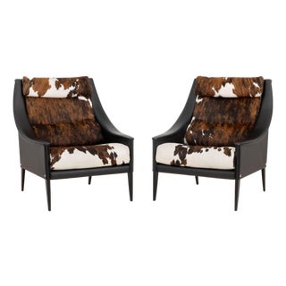 Gio Ponti for Poltrona Frau "Dezza" Chairs, Pair For Sale
