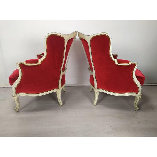 Louis XV Bergere Armchairs, 1950s, Set of 4 For Sale - Image 10 of 18