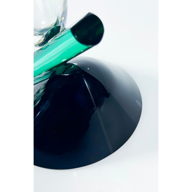 1980s Postmodern Crystal Decanter by Giovanni Cenedese, 1980s For Sale - Image 5 of 9