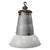 1950s Large Vintage Industrial French Light Grey Enamel Pendant Light from Mazda For Sale - Image 5 of 5
