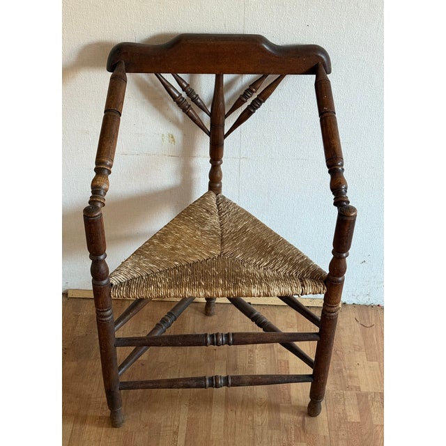 Vintage Dutch Wicker Wooden Armchair and Sofa, 1920s, Set of 2 For Sale - Image 3 of 17