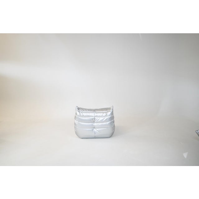 Silver Togo Lounge Chair by Michel Ducaroy for Ligne Roset For Sale - Image 3 of 7
