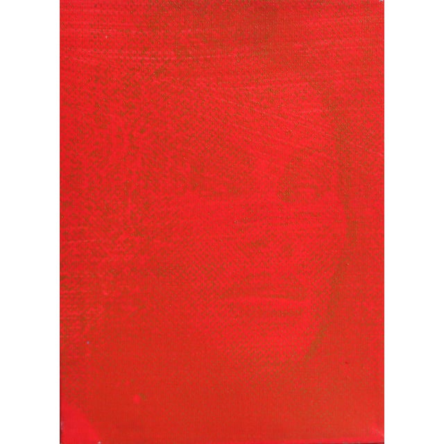 Peter Mayer, Jocelyn Wildenstein (Red/Red), Acrylic and Silkcreen on Canvas For Sale