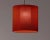 Contemporary Red Moaré M Pandant Lamp by Antoni Arola For Sale - Image 3 of 5