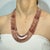 Late 20th Century Style Natural Strawberry Quartz Multi-Strand Statement Necklace, 18" For Sale - Image 6 of 14