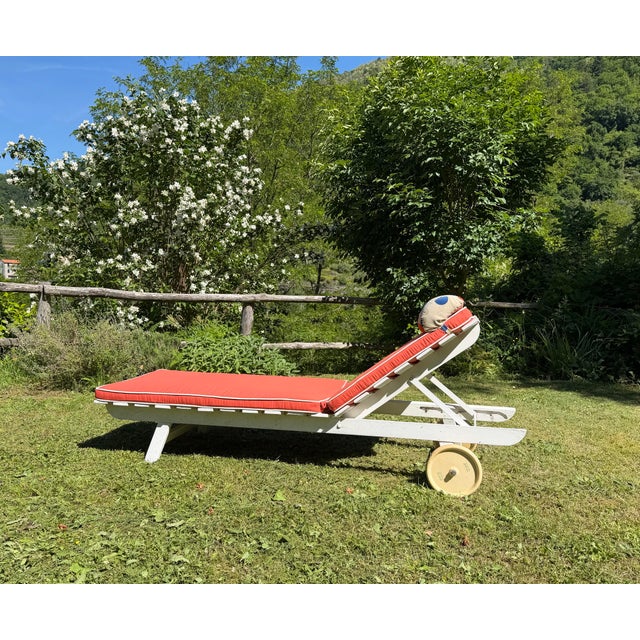 Mid-Century Modern Vintage Garden Sun Bed by Carlo Hauner, 1960s For Sale - Image 3 of 5