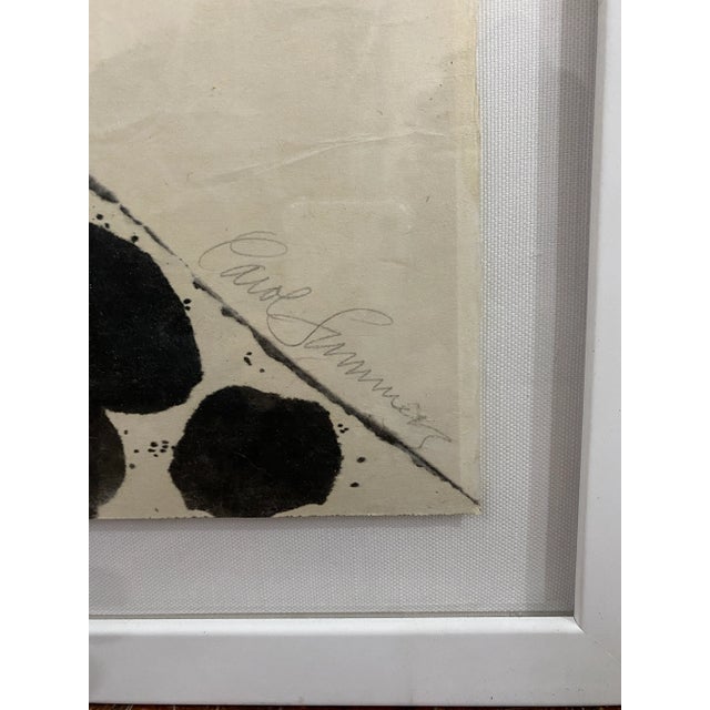 White Original Signed Carol Summers "Untitled" Rainbow Woodcut, Framed For Sale - Image 8 of 12