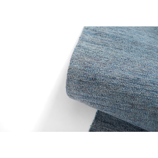 Momeni James Denim Hand Tufted 2'3" X 8' Runner For Sale - Image 9 of 10