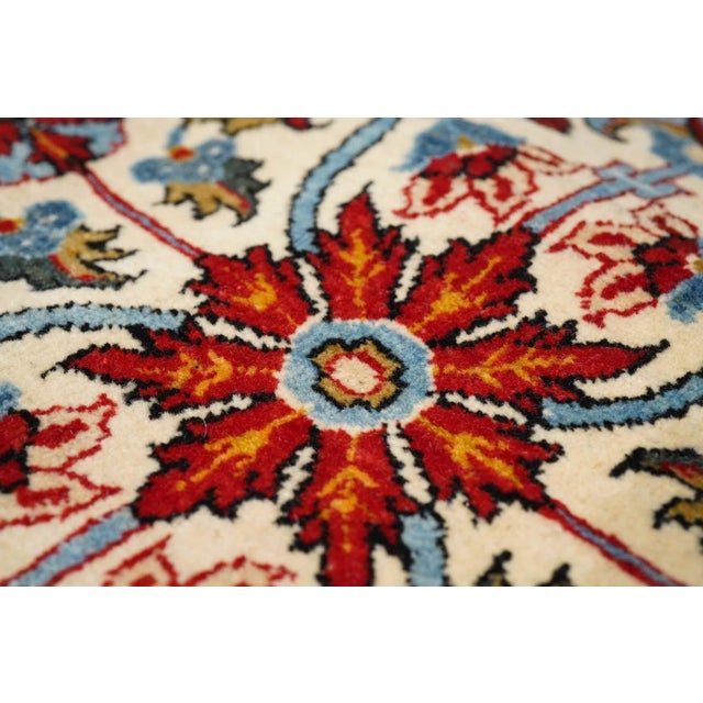 Extremely Fine Persian Qum Wool Rug 7'10'' X 10'11'' For Sale In New York - Image 6 of 11