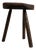 Vintage Oak Three-Legged Stool, 1950s For Sale